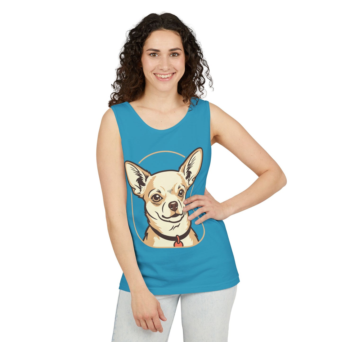 Chihuahua Unisex Garment-Dyed Tank Top