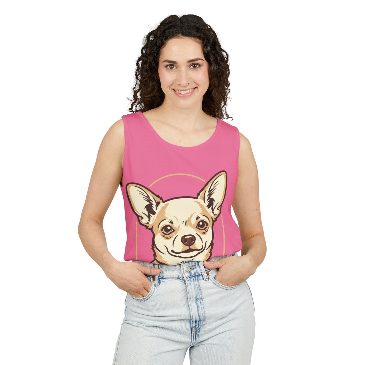 Chihuahua Unisex Garment-Dyed Tank Top