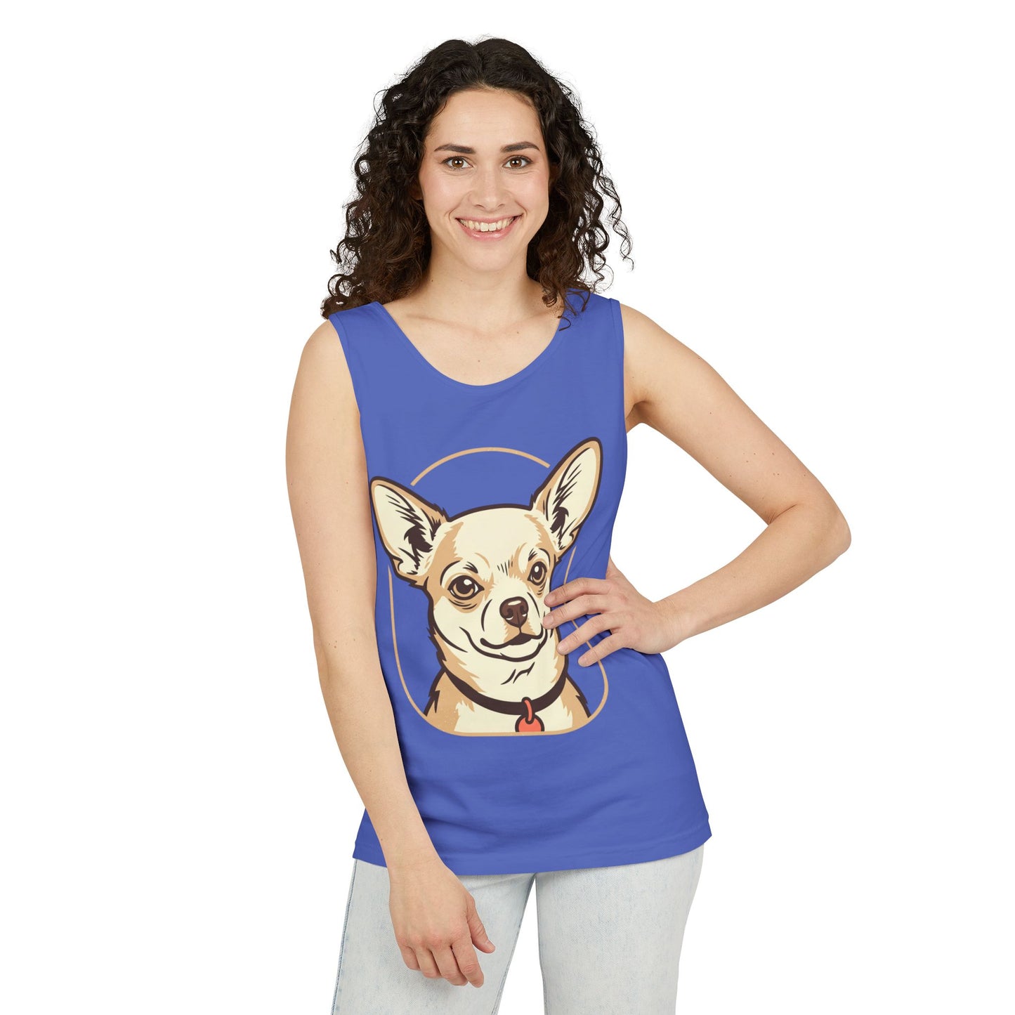 Chihuahua Unisex Garment-Dyed Tank Top