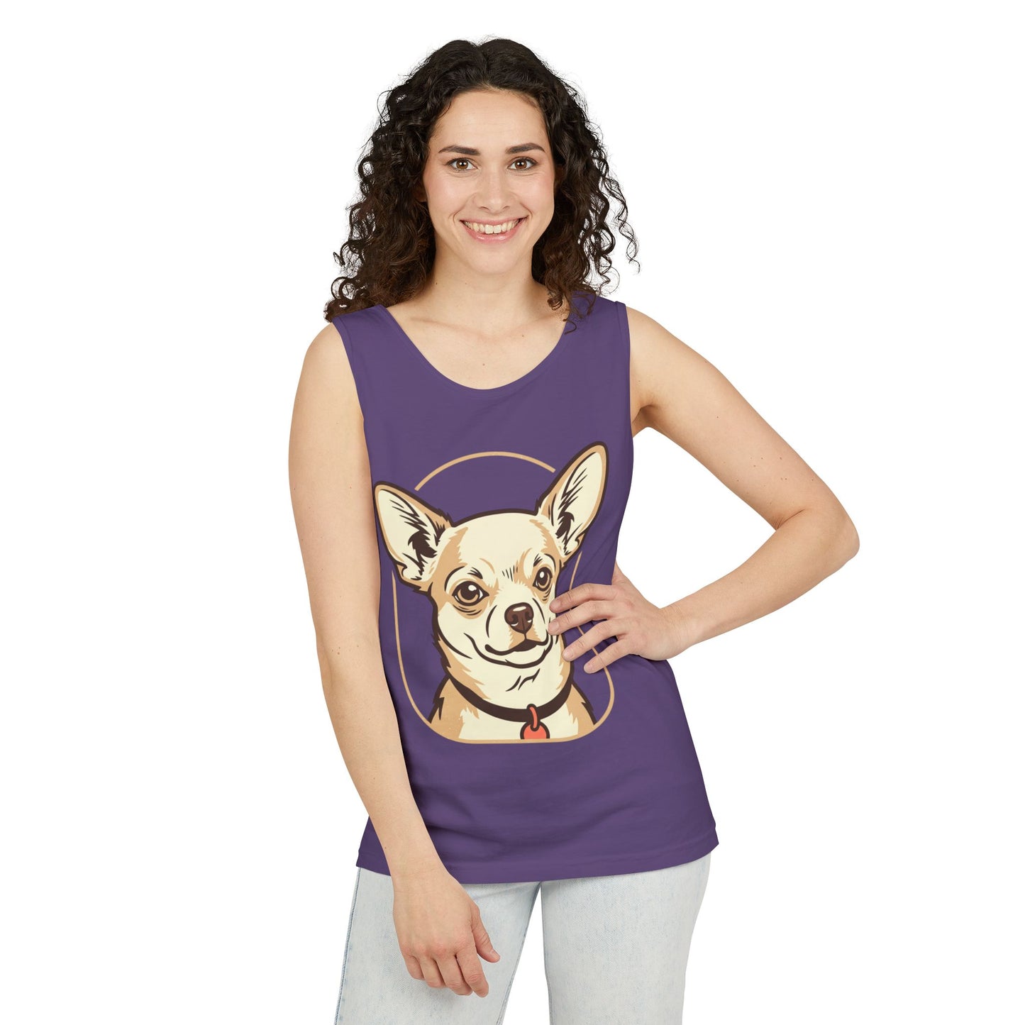 Chihuahua Unisex Garment-Dyed Tank Top