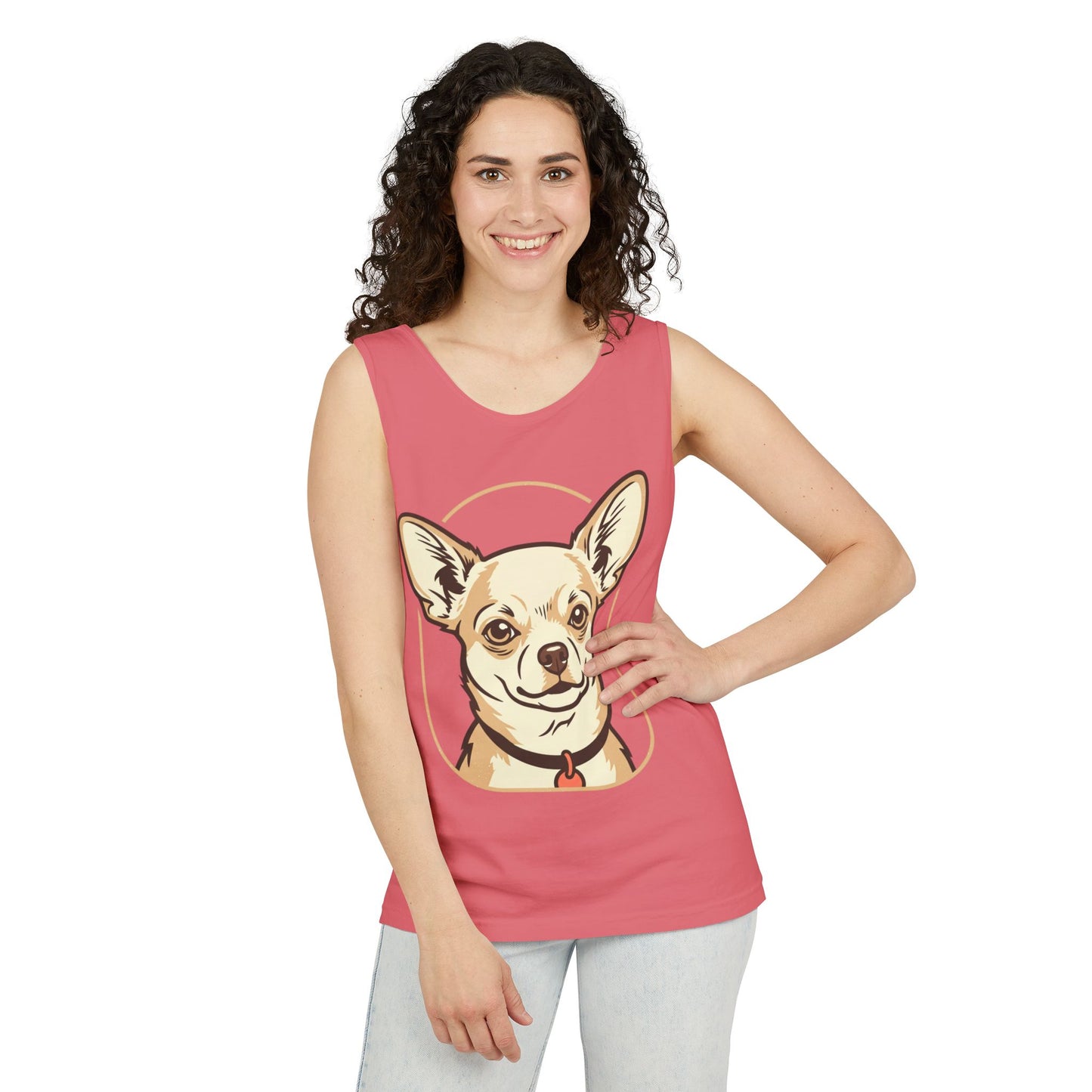 Chihuahua Unisex Garment-Dyed Tank Top