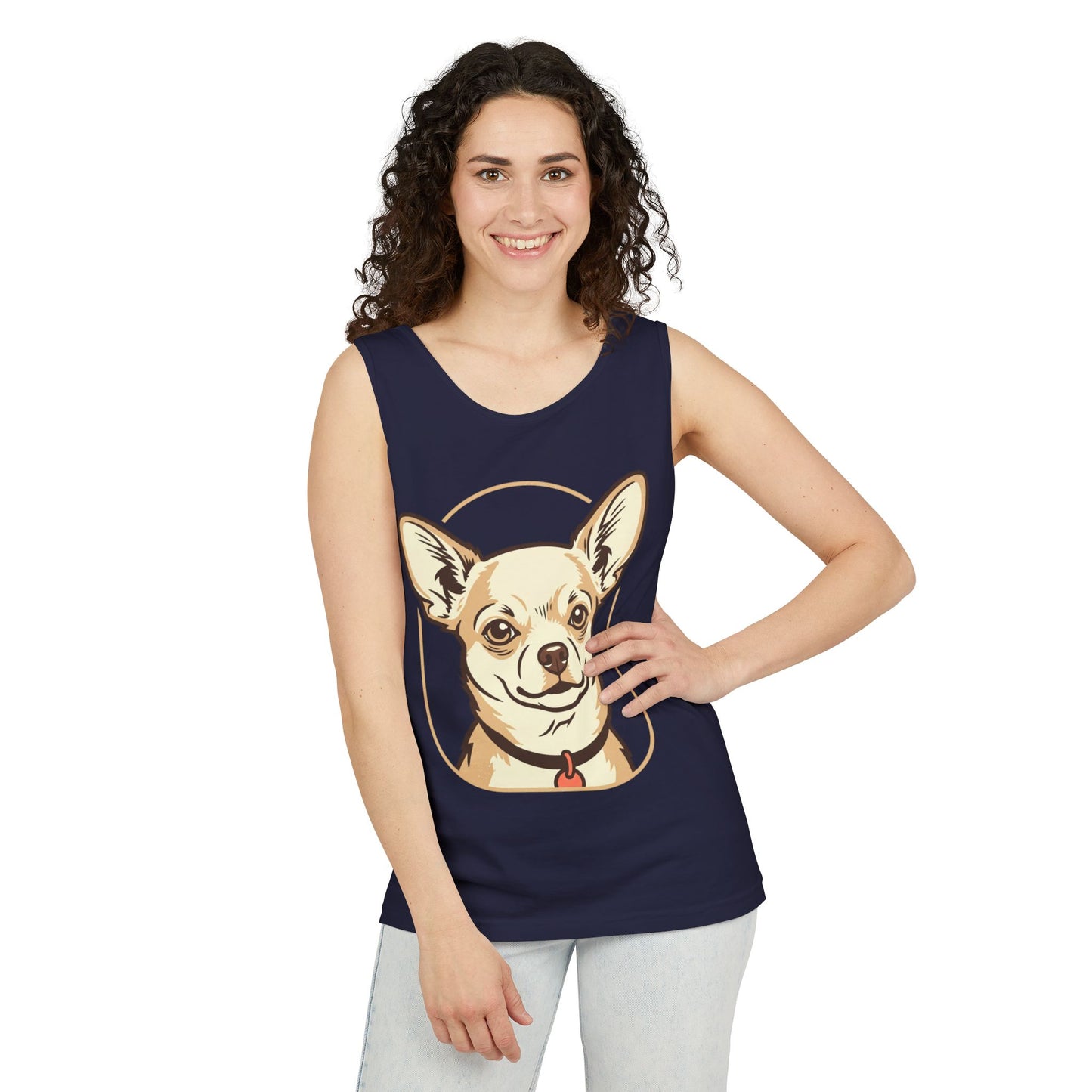 Chihuahua Unisex Garment-Dyed Tank Top
