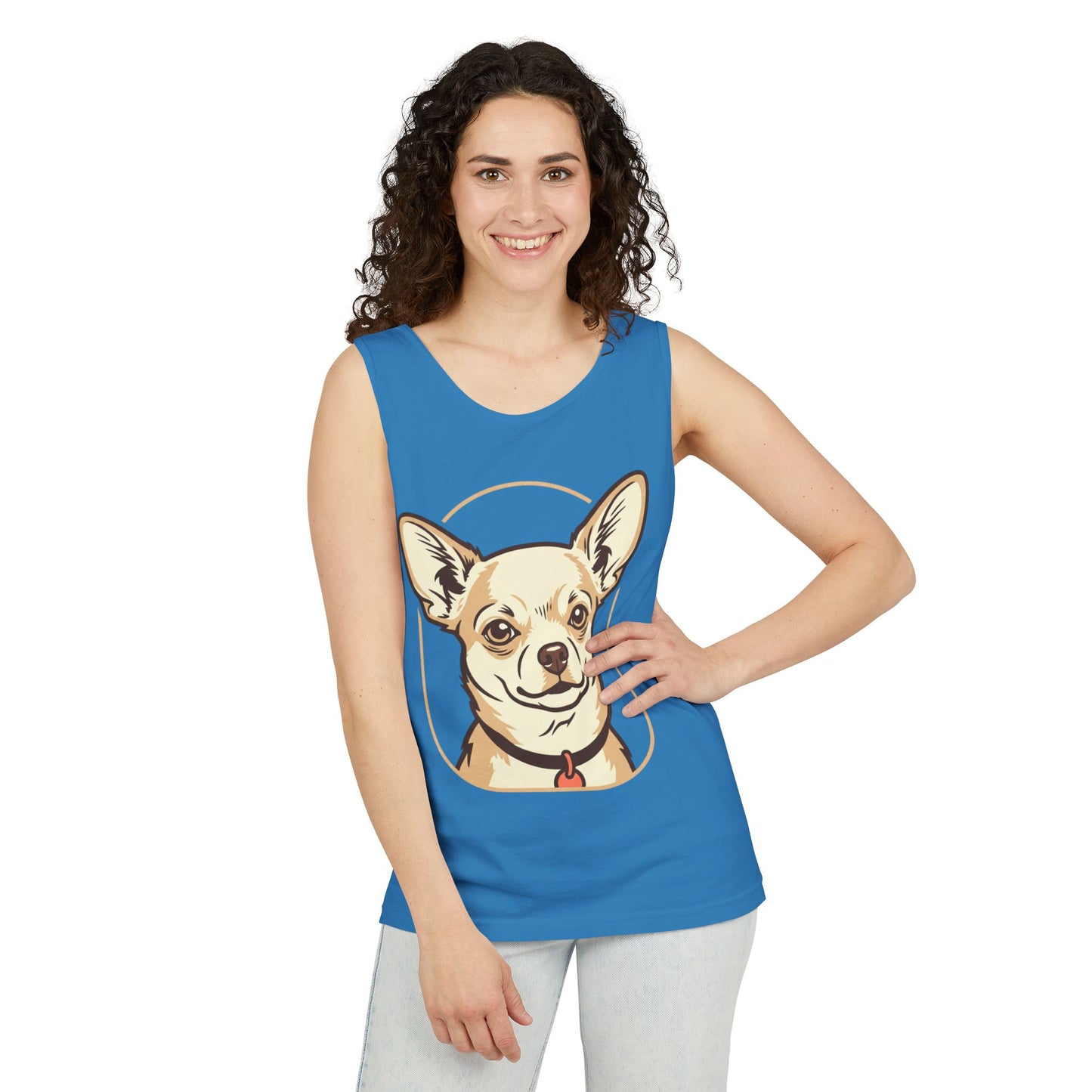 Chihuahua Unisex Garment-Dyed Tank Top