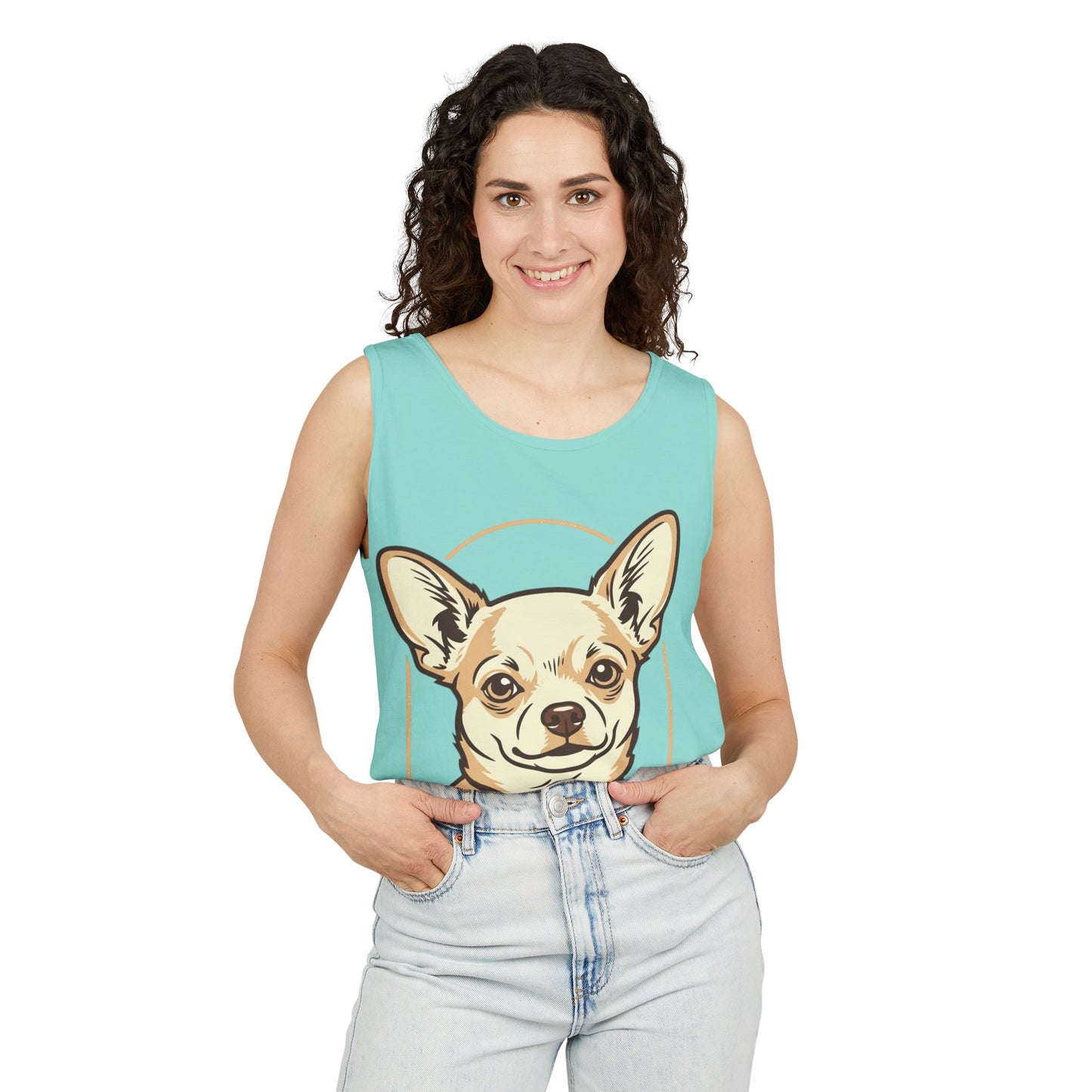 Chihuahua Unisex Garment-Dyed Tank Top