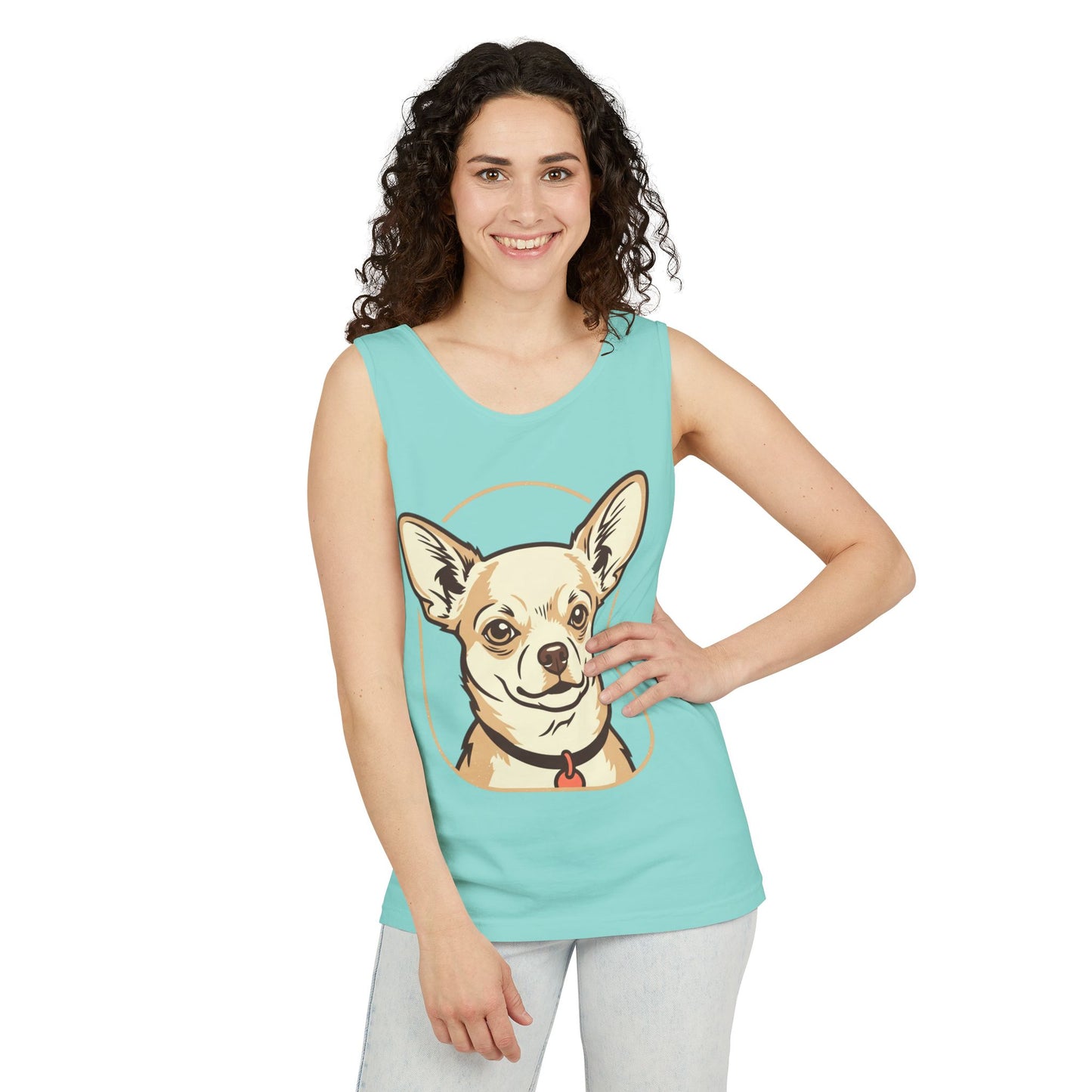 Chihuahua Unisex Garment-Dyed Tank Top