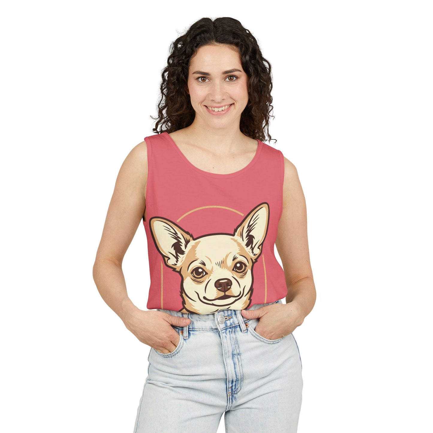 Chihuahua Unisex Garment-Dyed Tank Top
