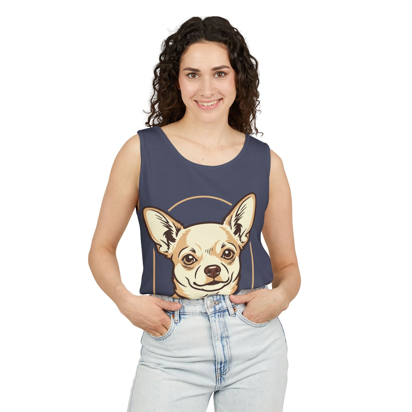 Chihuahua Unisex Garment-Dyed Tank Top