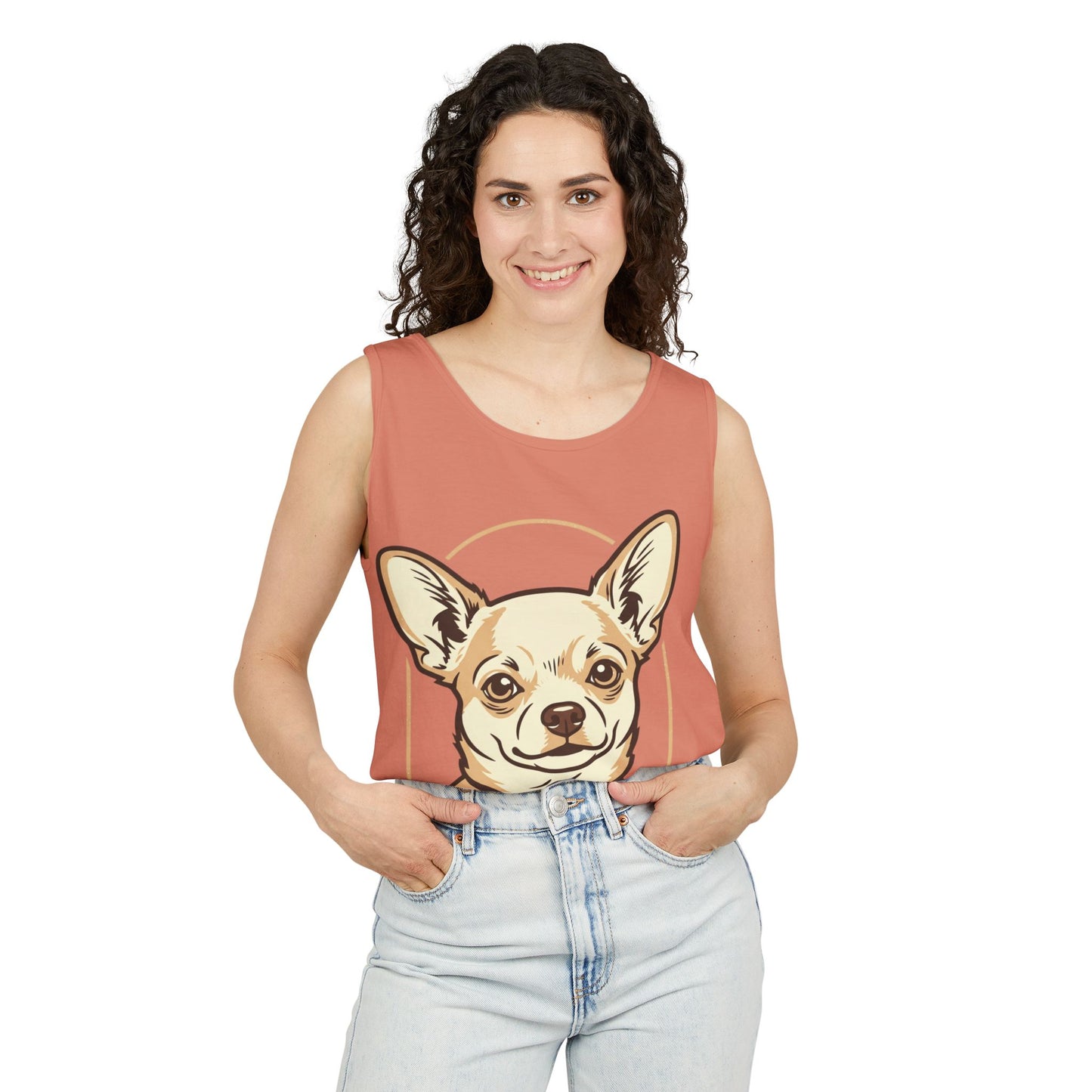 Chihuahua Unisex Garment-Dyed Tank Top