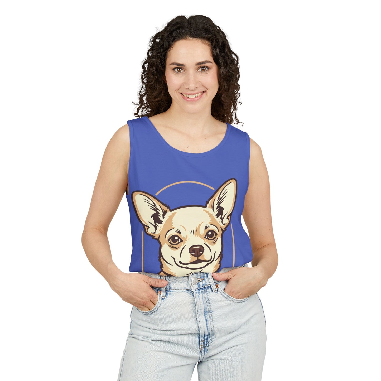 Chihuahua Unisex Garment-Dyed Tank Top