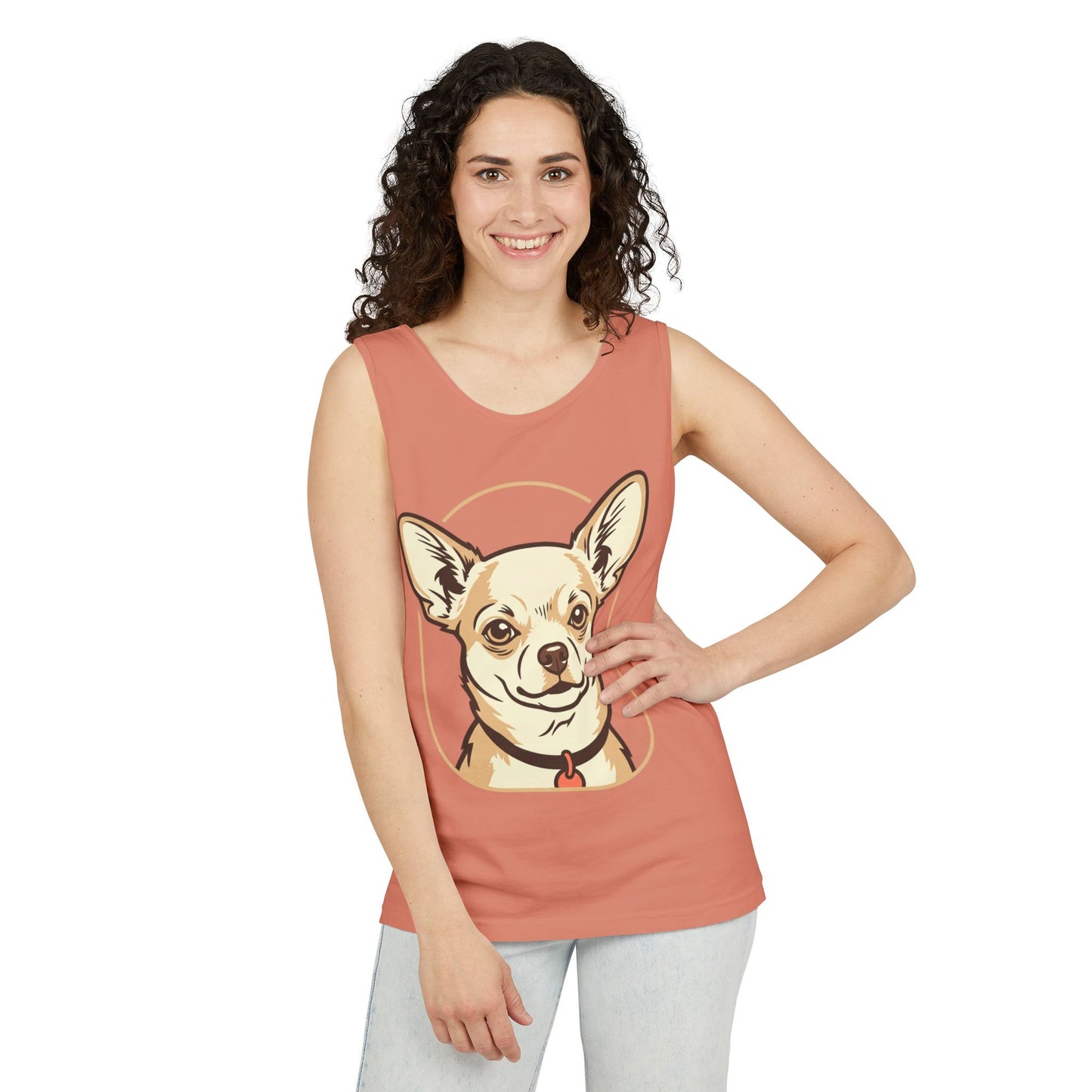 Chihuahua Unisex Garment-Dyed Tank Top