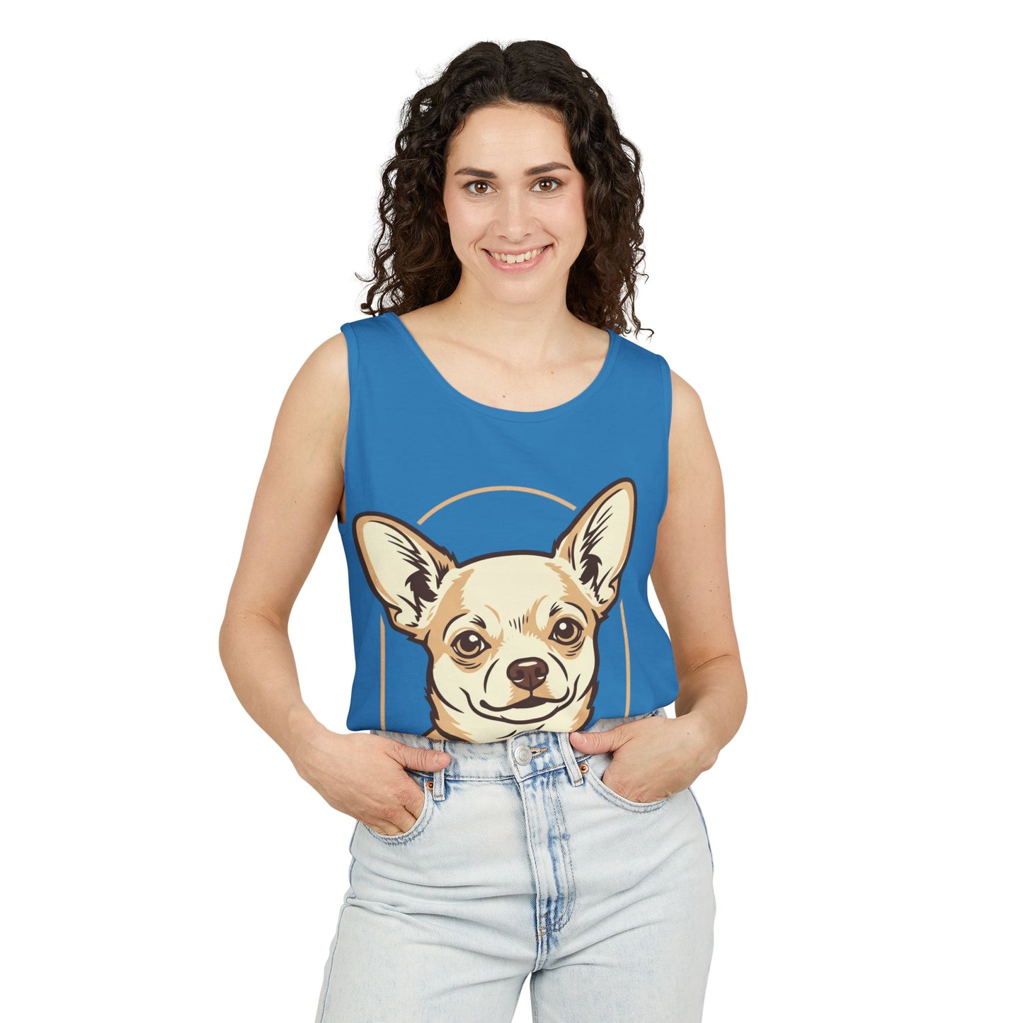Chihuahua Unisex Garment-Dyed Tank Top