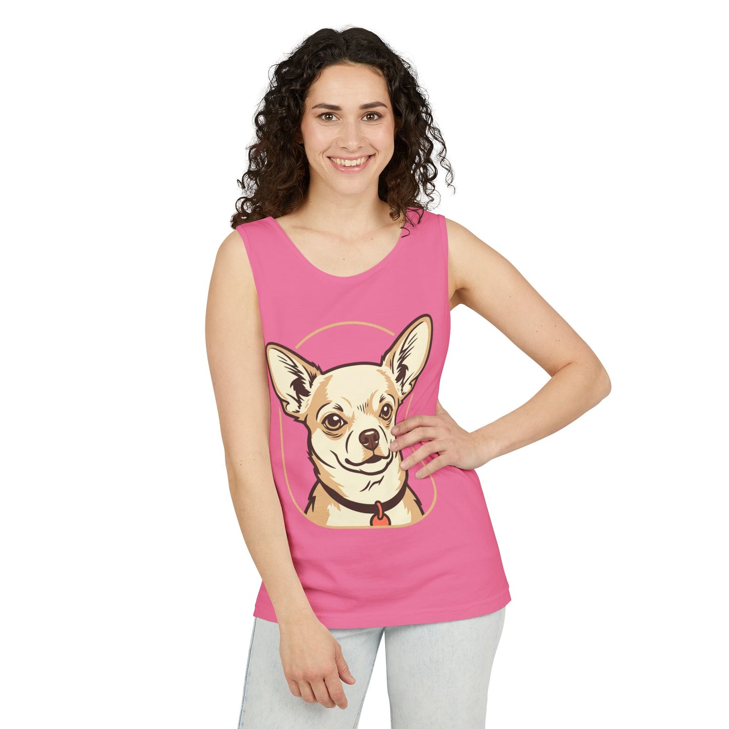 Chihuahua Unisex Garment-Dyed Tank Top