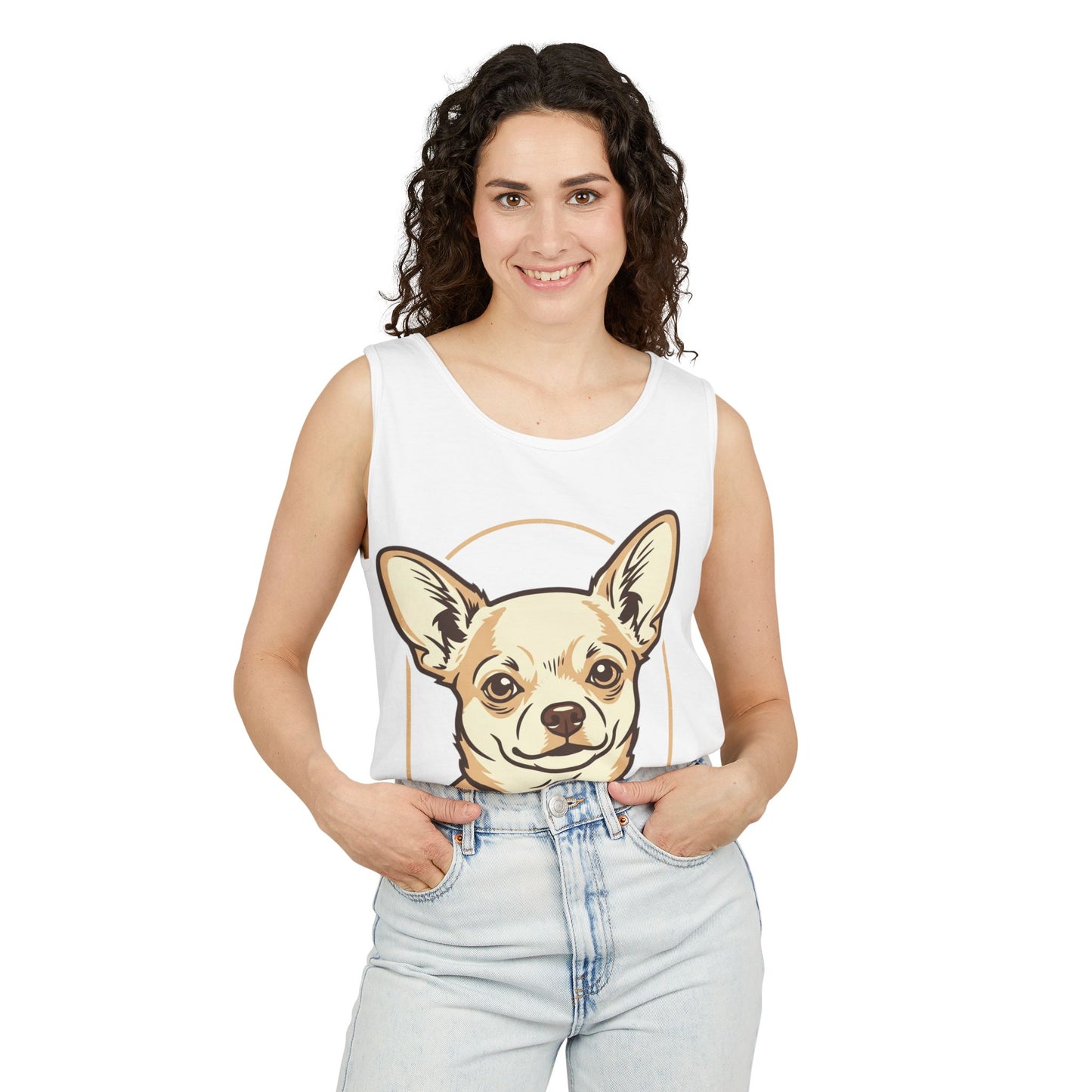 Chihuahua Unisex Garment-Dyed Tank Top