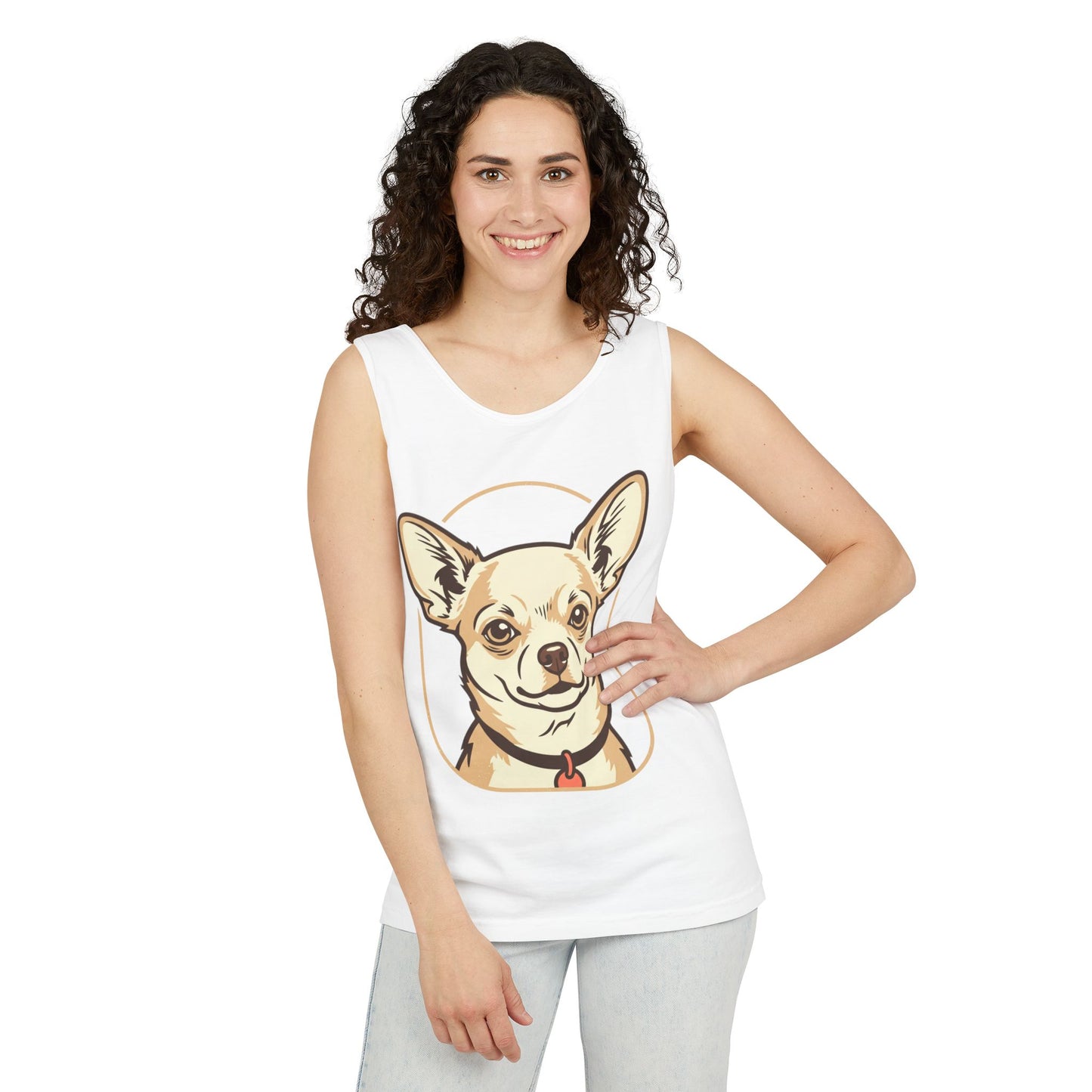 Chihuahua Unisex Garment-Dyed Tank Top
