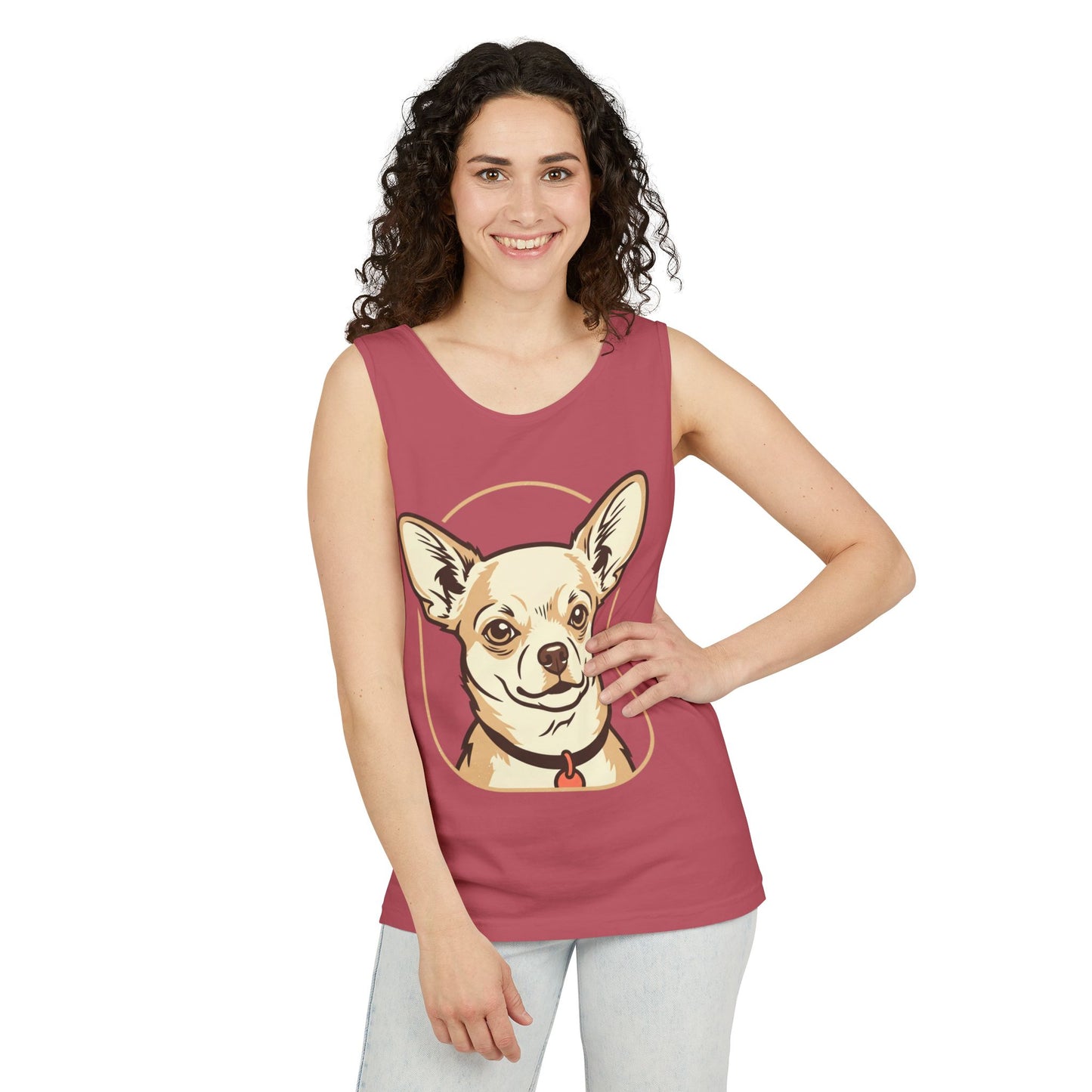 Chihuahua Unisex Garment-Dyed Tank Top