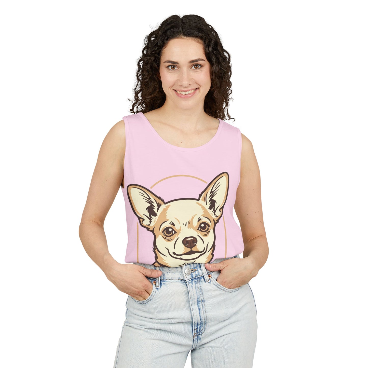 Chihuahua Unisex Garment-Dyed Tank Top