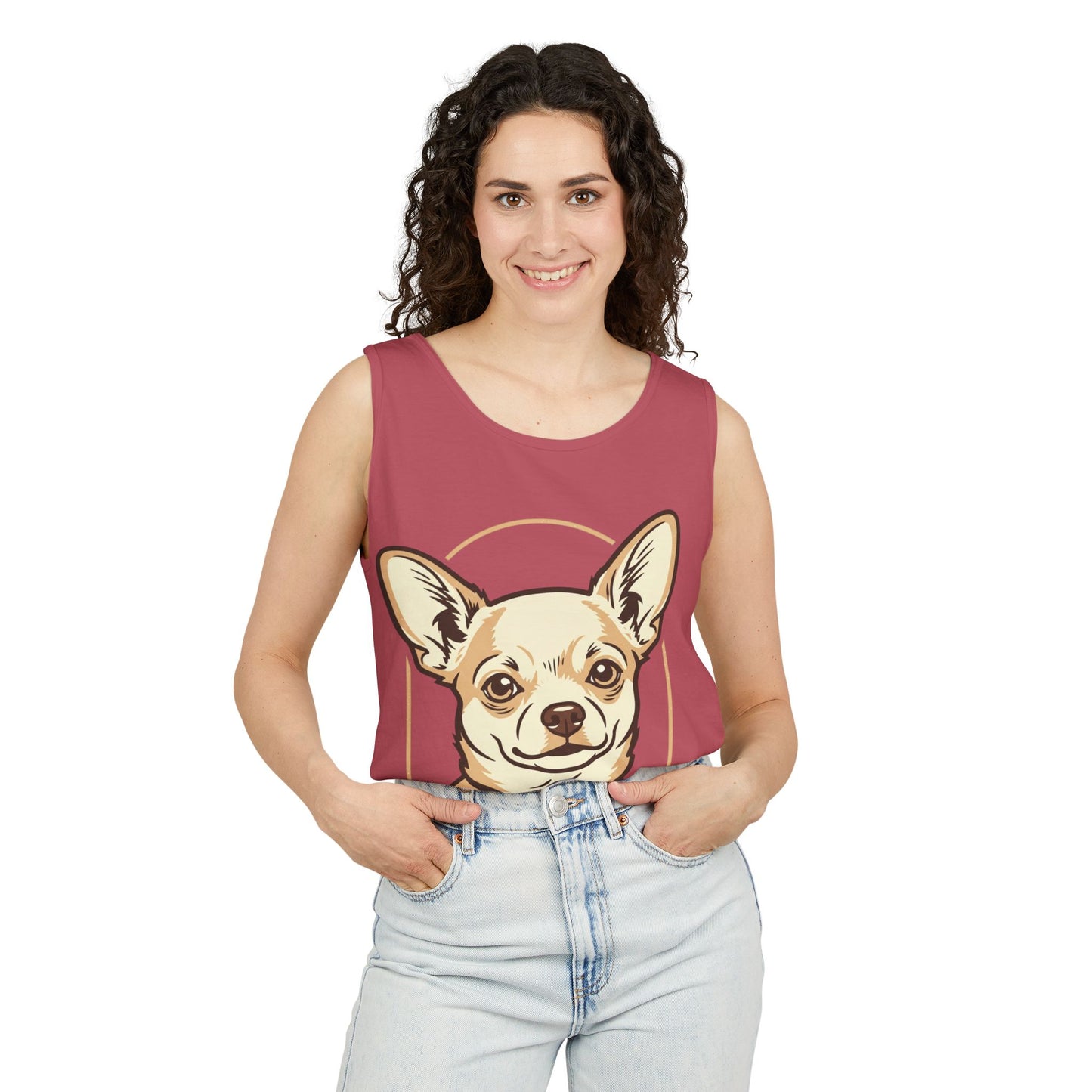 Chihuahua Unisex Garment-Dyed Tank Top