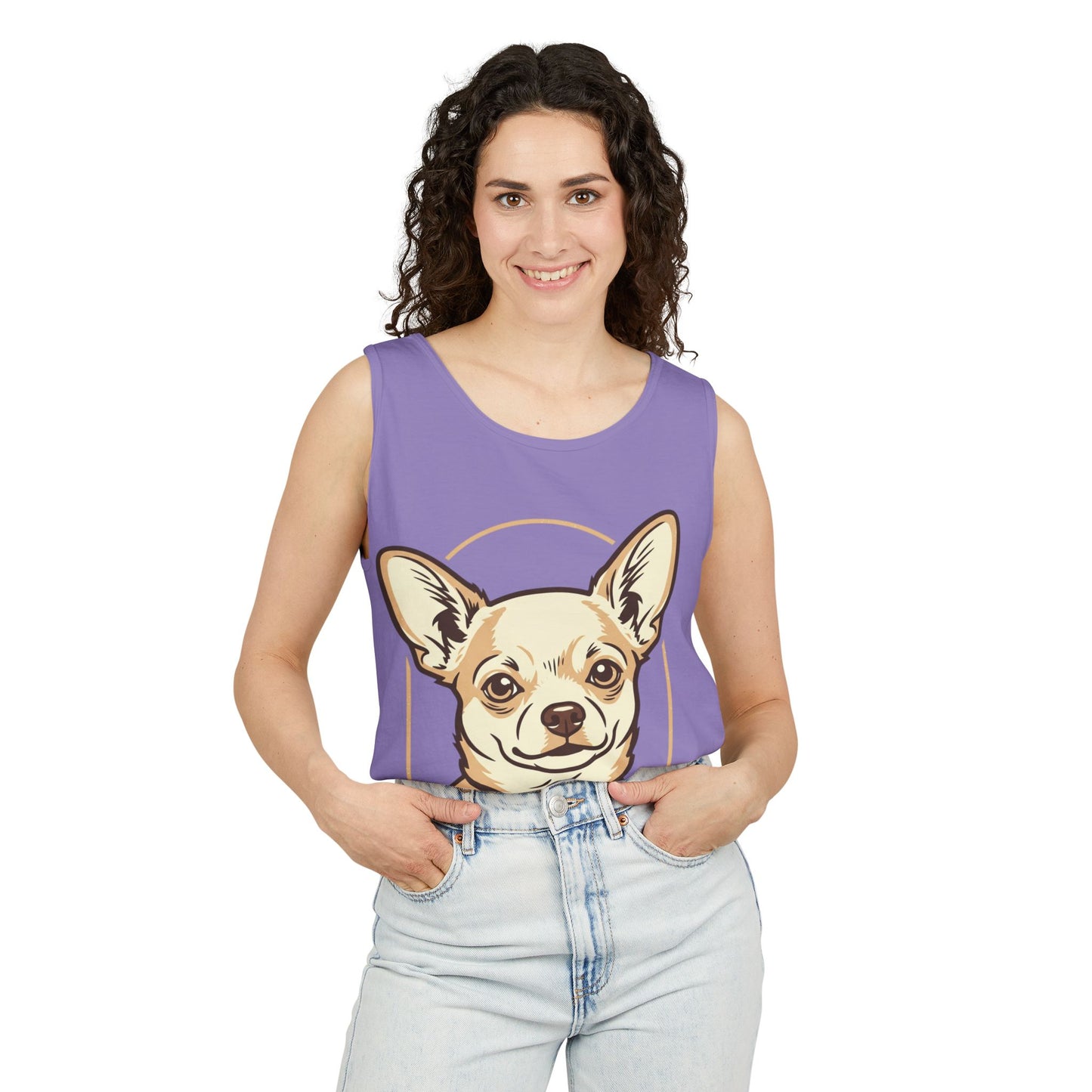 Chihuahua Unisex Garment-Dyed Tank Top