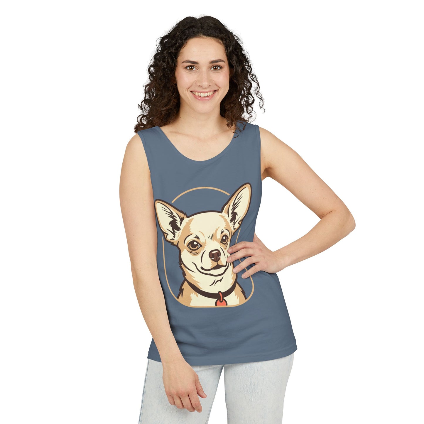 Chihuahua Unisex Garment-Dyed Tank Top