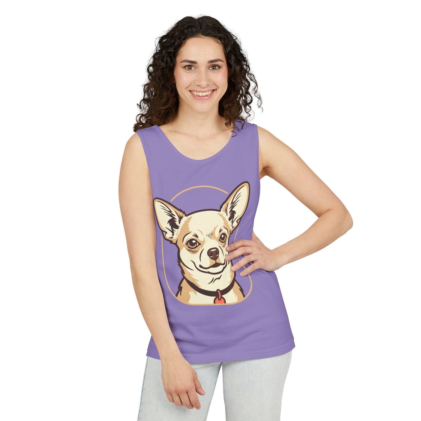 Chihuahua Unisex Garment-Dyed Tank Top