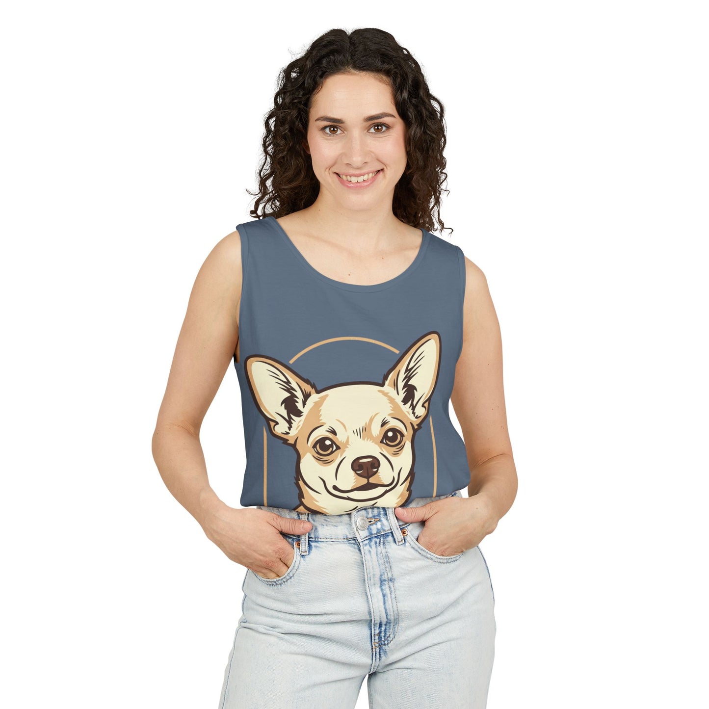 Chihuahua Unisex Garment-Dyed Tank Top