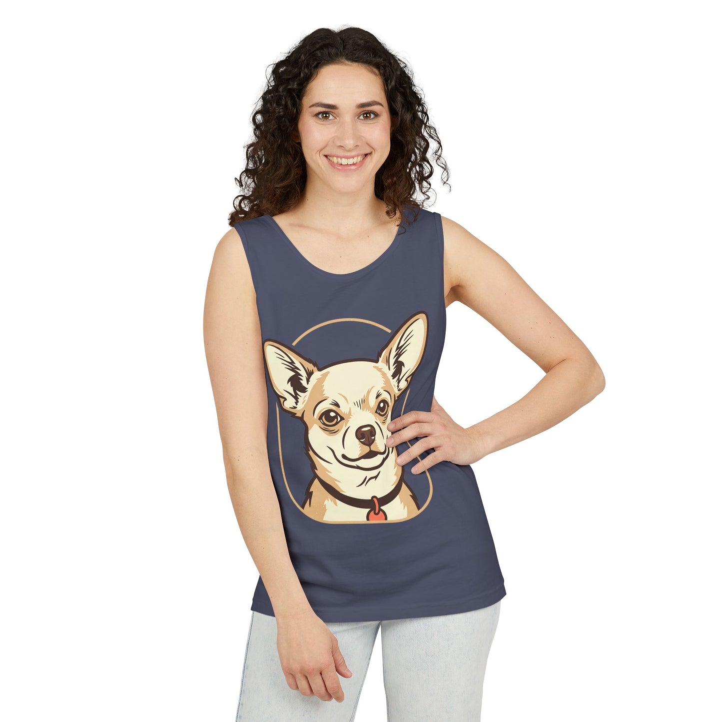 Chihuahua Unisex Garment-Dyed Tank Top