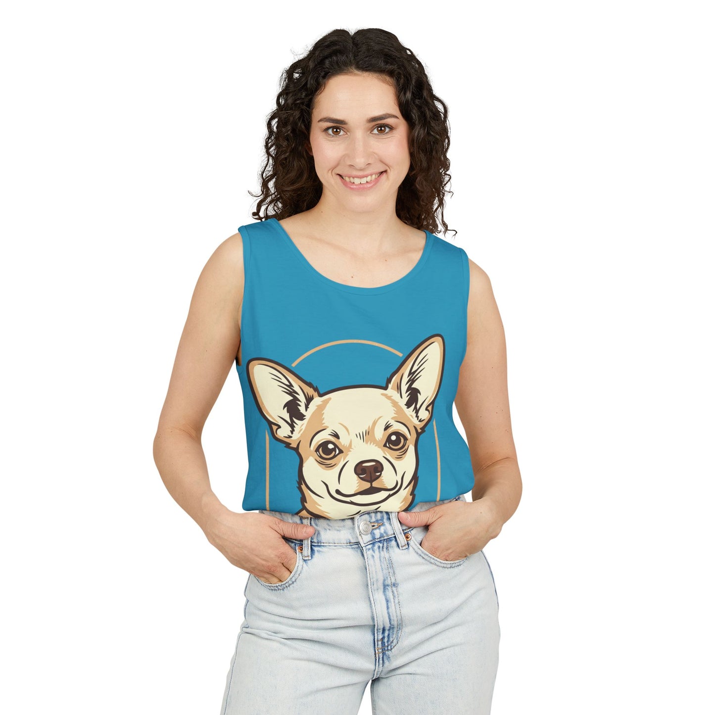 Chihuahua Unisex Garment-Dyed Tank Top
