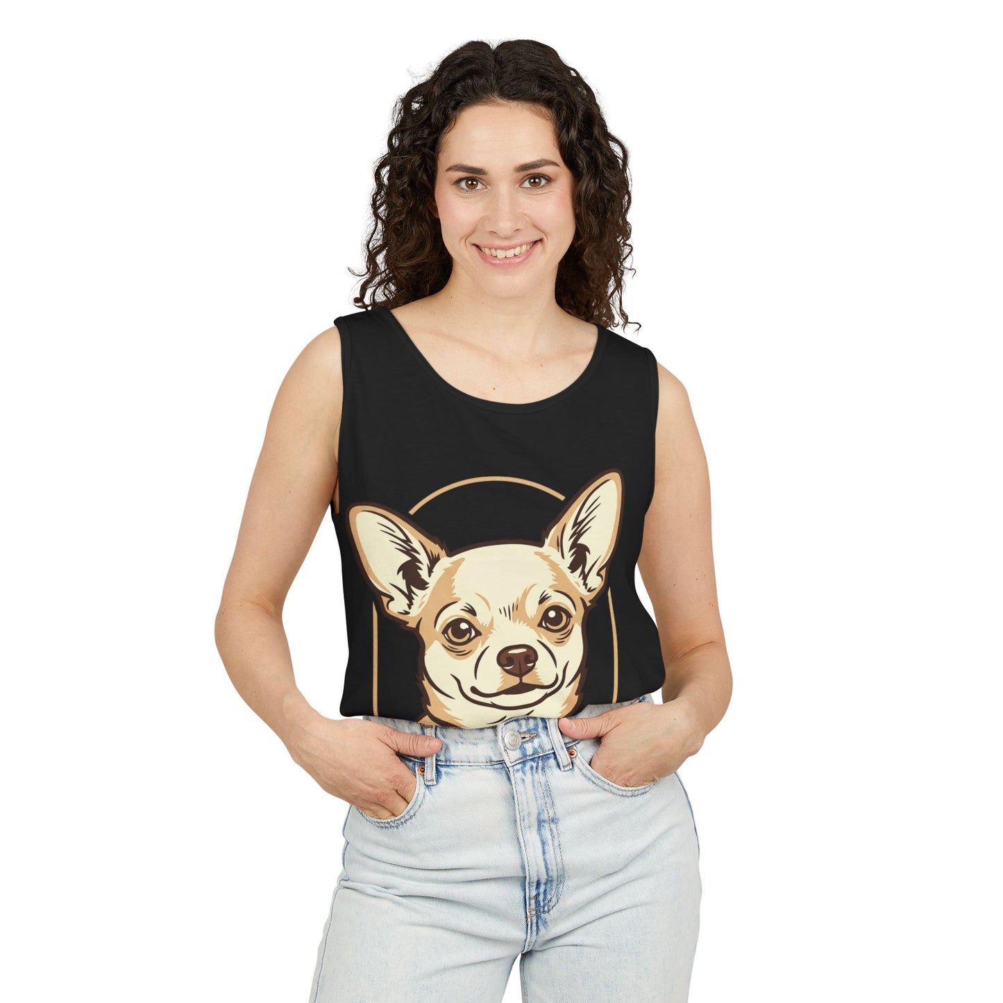 Chihuahua Unisex Garment-Dyed Tank Top